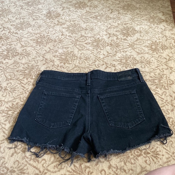AG Washed Black Denim Shorts - Picture 2 of 6